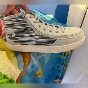 Billy footware zipper  Men's Gray High-Top Sneakers